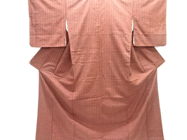 JAPANESE KIMONO / TSUMUGI / WOVEN STRIPE & ABSTRACT